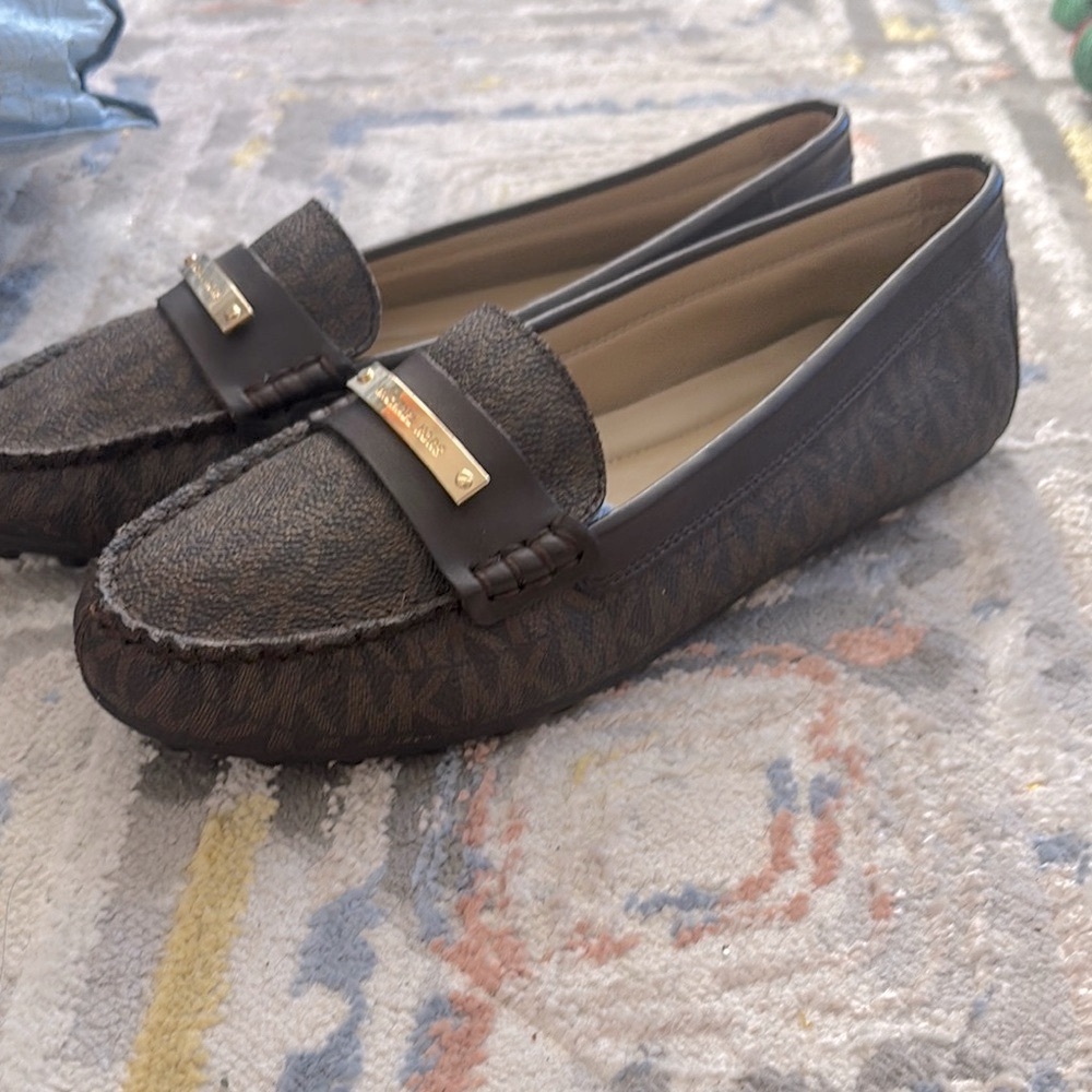 Michael Kors Brown Leather Flats